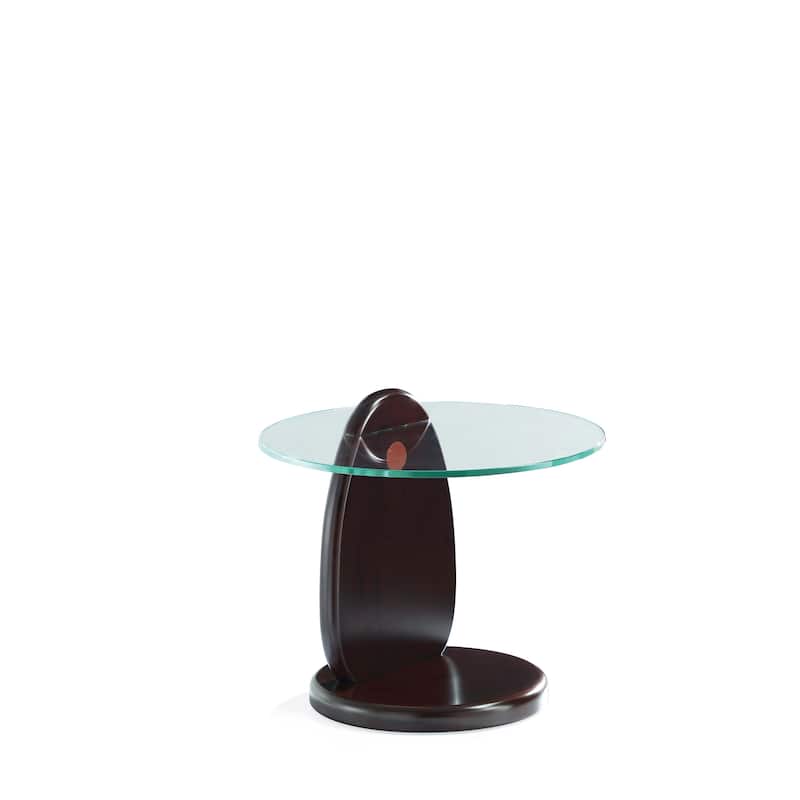 Manhattan Comfort Artesia Dark Walnut Modern End Table