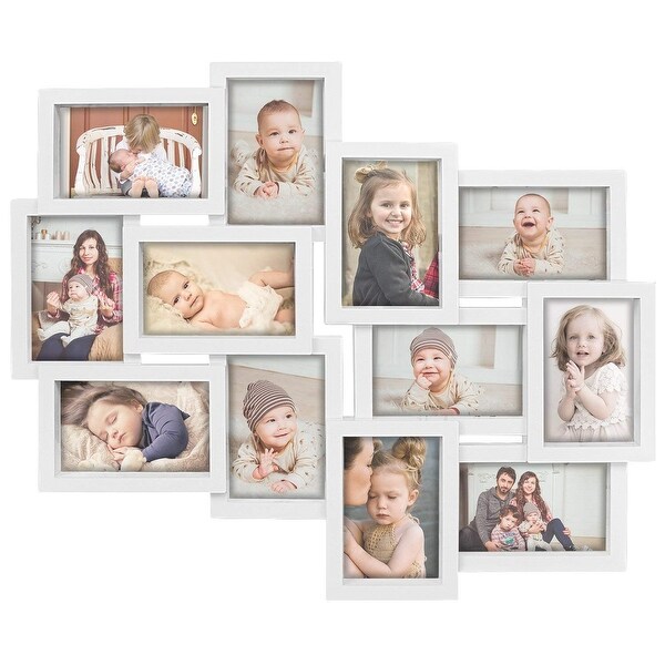 HELLO LAURA 12 Opening Decorative Wall Hanging Collage Puzzle Picture Photo Frame