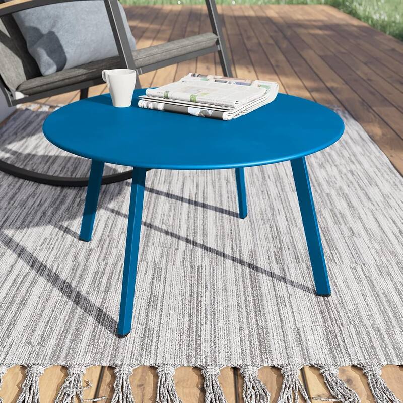 18" or 28" Round Outdoor Side Table End Table Coffee Table