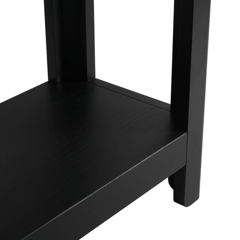 Modern Farmhouse Console Table with Rounded Corners & Adjustable Feet by Harper&Bright Designs