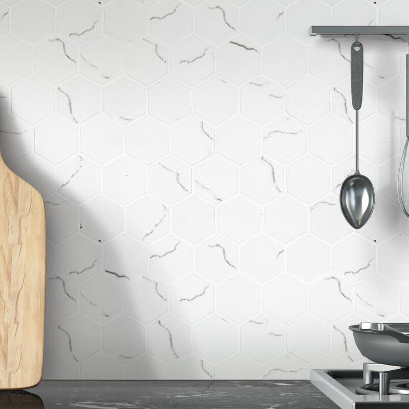 Ackland AKN-P-BE2X2HXM-CA Beldale - 12" x 12" Porcelain Geometric