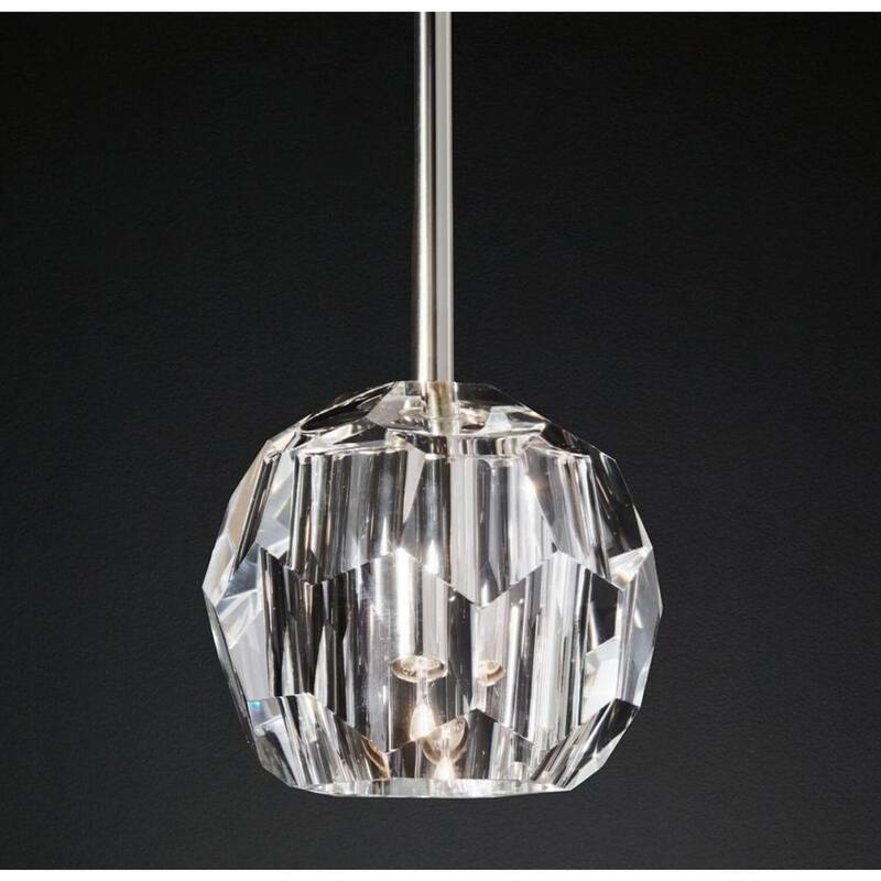 Medieval Pendant Light - Single Nickel Finish Chandelier - Lighting for Dining Room, Kitchen, Bar - 4.33