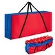 preview thumbnail 1 of 9, Costway Giant 4 in A Row Storage Bag Carrying Bag for Jumbo 4-to-Score - See Details Blue + Red - See Details