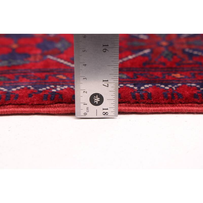 ECARPETGALLERY Hand-knotted Finest Khal Mohammadi Red Wool Rug - 2'9 x 12'1