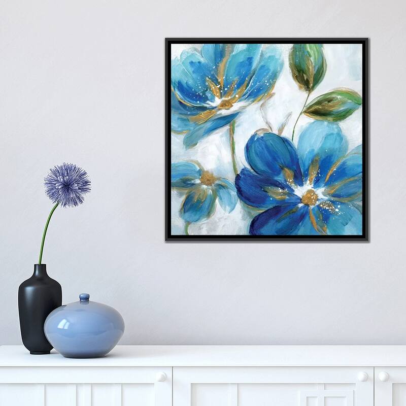 iCanvas "Flowering Blues II" by Nan Framed Canvas Print