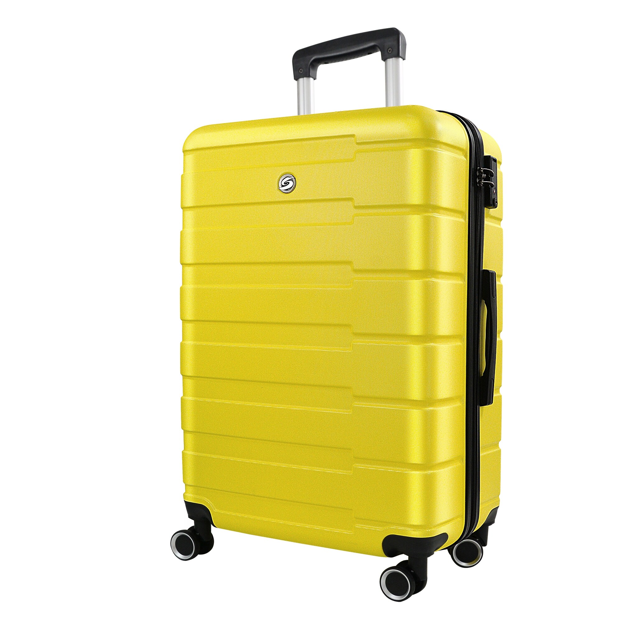 Hardside Expandable Luggage with Spinner Wheels Checked Large 28