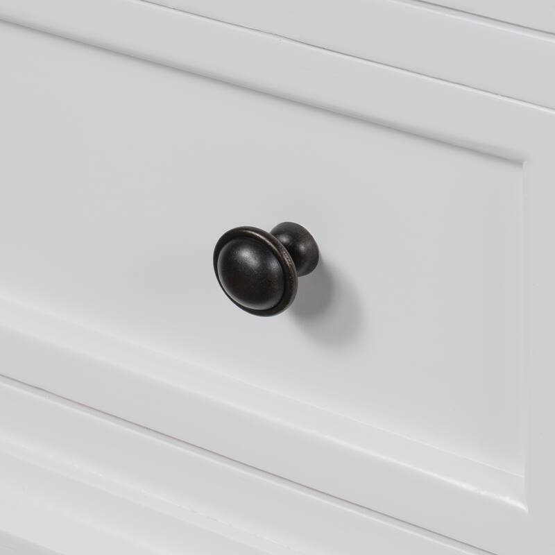 3-Drawer Storage Wood Cabinet, End Table with Pull out Tray