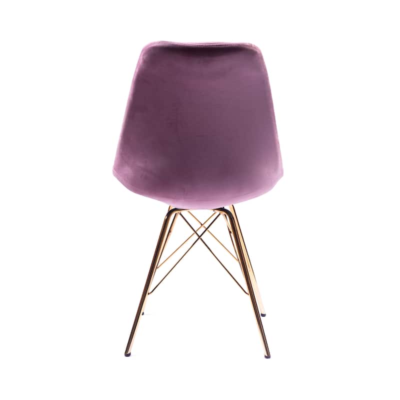 Porthos Home Alia Dining Chairs Set Of 2, Velvet And Gold Chrome Legs