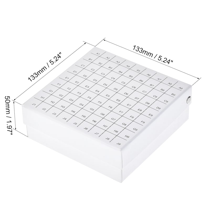Centrifuge Tube Holder 81-Well Waterproof Cardboard Yellow for 1.8/2ml Tubes