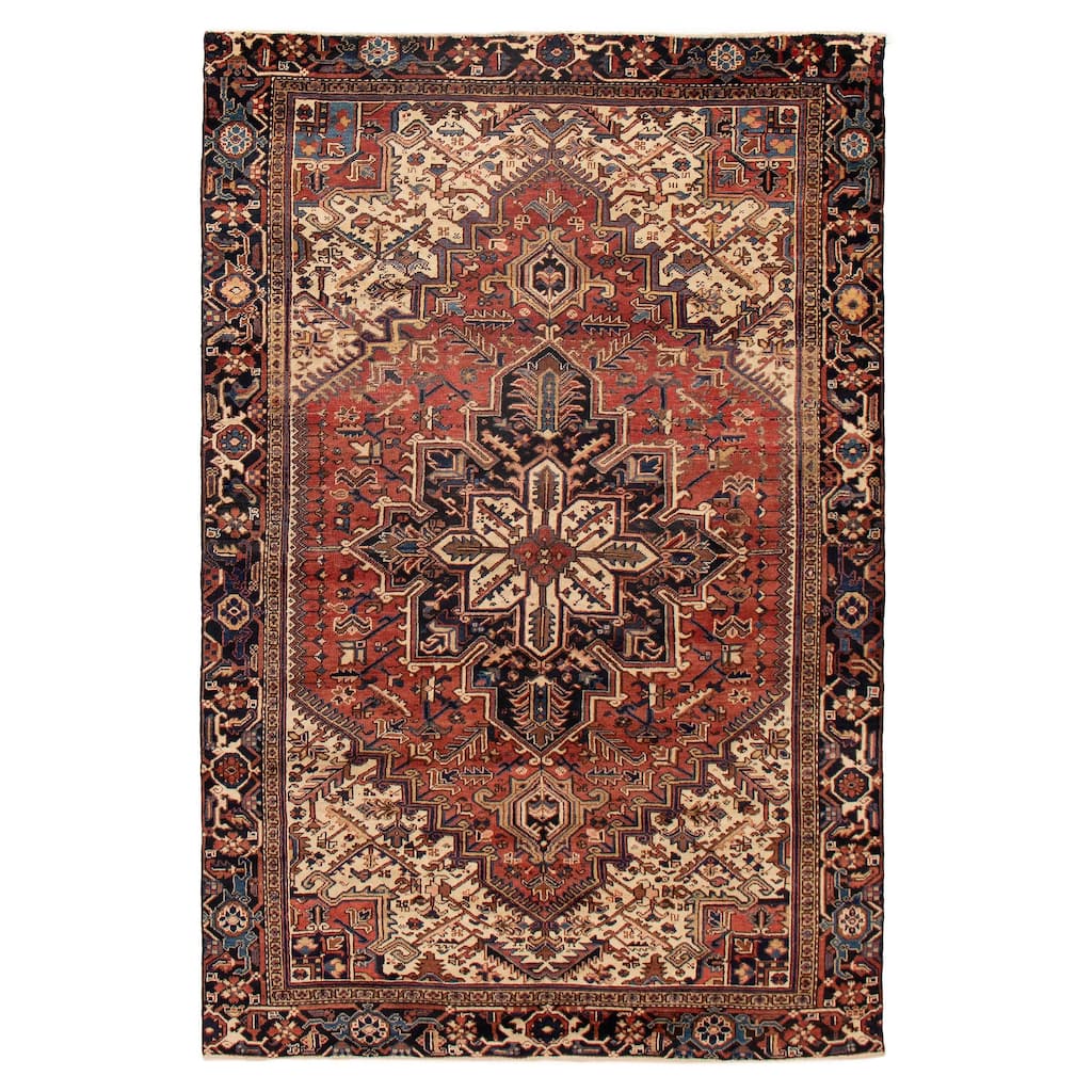 ECARPETGALLERY Hand-knotted Sarabi Dark Copper Wool Rug - 6'1 x 9'6