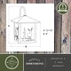 preview thumbnail 4 of 10, VAXCEL Bryce 12.5 in. H 1-Light Burnished Bronze Rustic Deer Outdoor Wall Sconce, Steel, White Tiffany Glass Shade