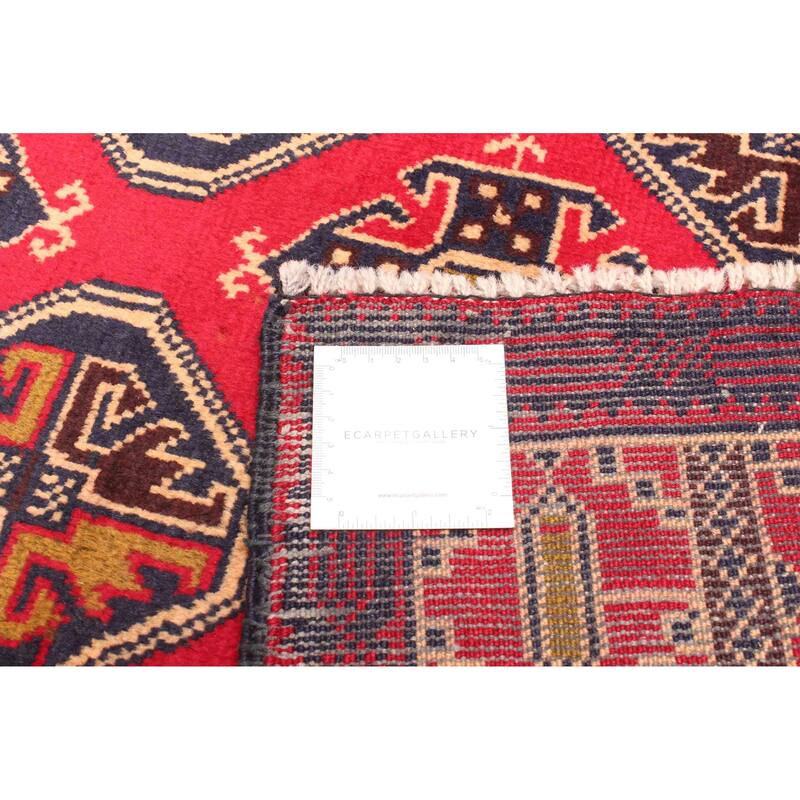 ECARPETGALLERY Hand-knotted Teimani Red Wool Rug - 2'9 x 4'9