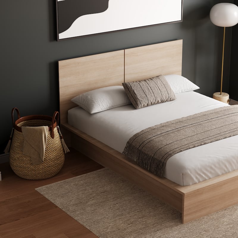 James Platform Bed with Headboard