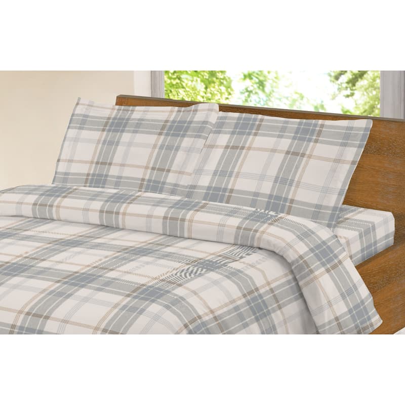 Dormisette Luxury German Flannel 3-piece Cotton Duvet Cover Set