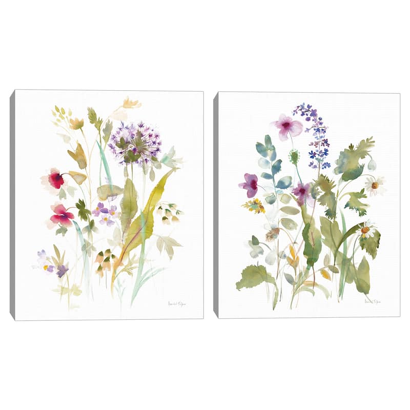 Bloom Delight Flow, Bloom Delight Wave by Annabel Fairfax Canvas Art Prints