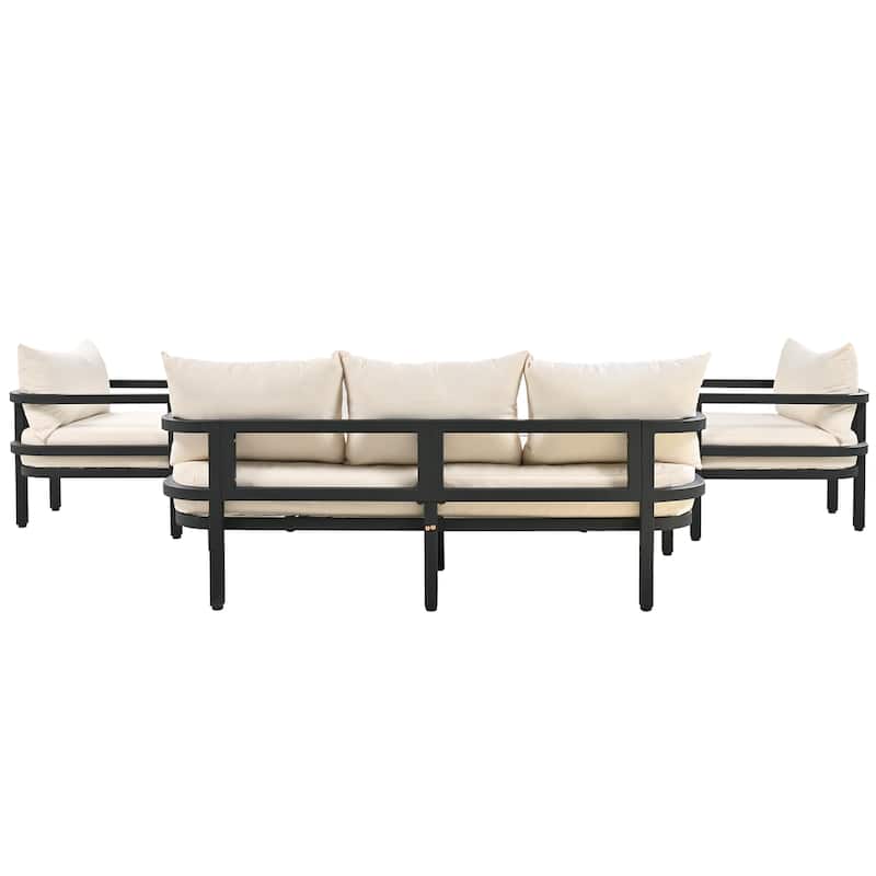 Multi-person Outdoor Steel Sofa Set