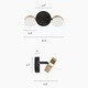 preview thumbnail 3 of 15, Modern 2/3/4-Light Black Gold Bathroom Vanity Light LED Wall Sconces Lighting