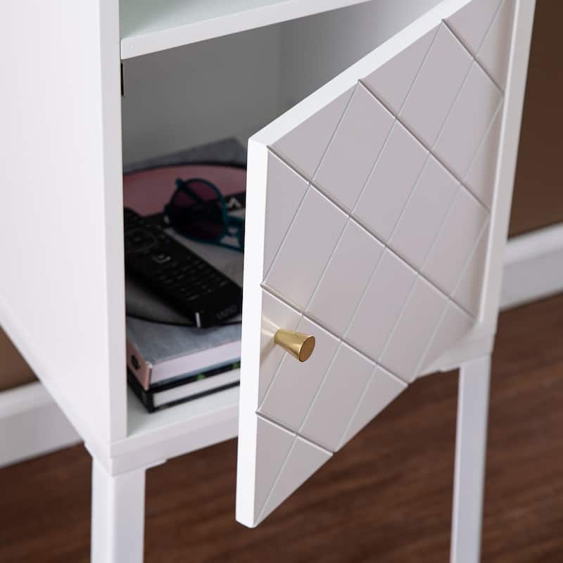 SEI Furniture Hallack Contemporary Wood Cabinet