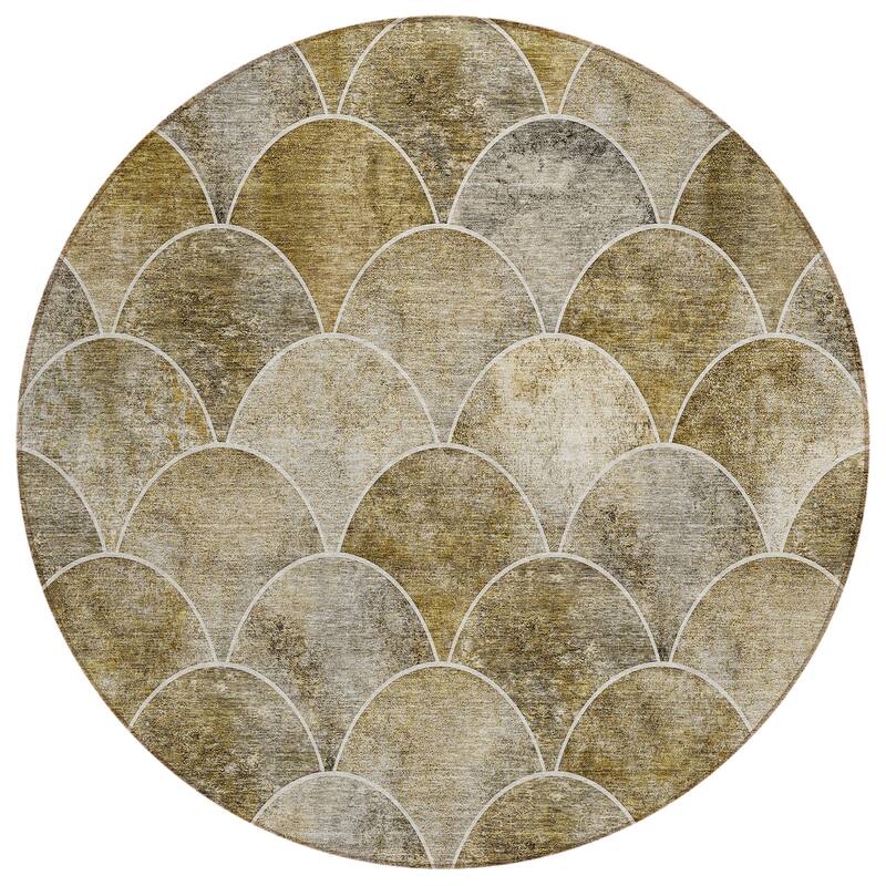 Machine Washable Indoor/ Outdoor Chantille Contemporary Rug