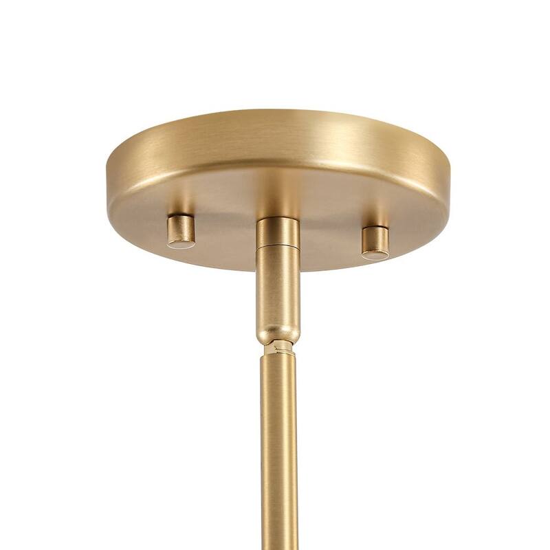 Mid-century Opal Glass Sputnik 6-Light Linear Chandelier - 47.2 in