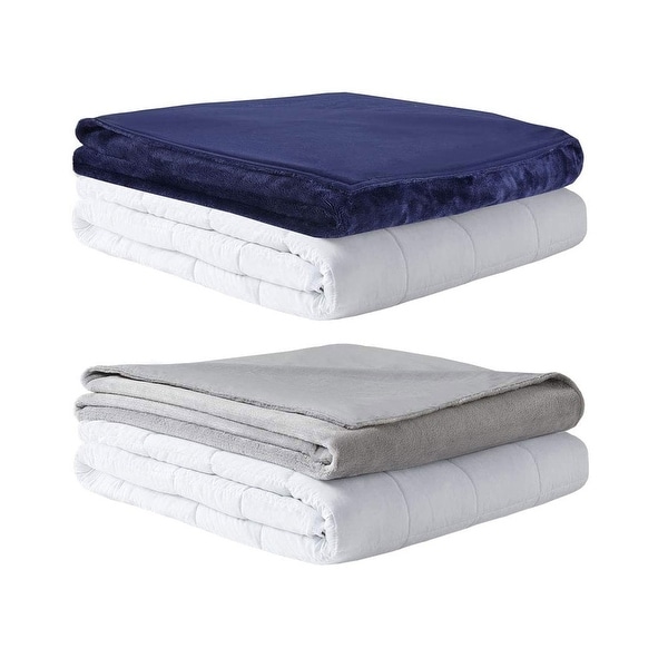 Weighted Blanket w/ 2 Duvet Covers for Hot & Cold Sleepers|Advanced Nano-Ceramic 