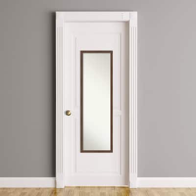 Florence Non-Beveled Framed Full-Length On the Door Mirror - Glass Size 14x48