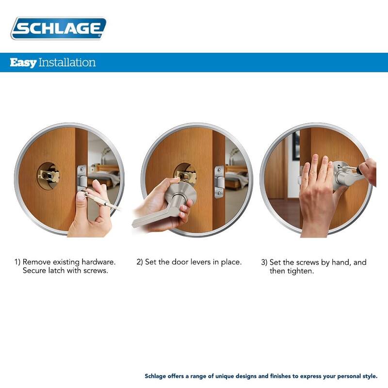 Schlage Northbrook Single Cylinder Keyed Entry Door Lever Set