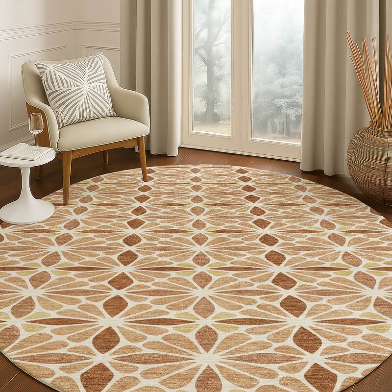 Machine Washable Indoor/ Outdoor Mosaic Pablo Chantille Rug