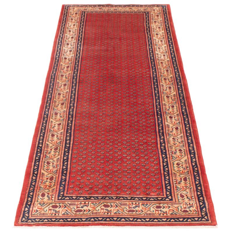 ECARPETGALLERY Hand-knotted Andelz Copper Wool Rug - 3'10 x 10'6