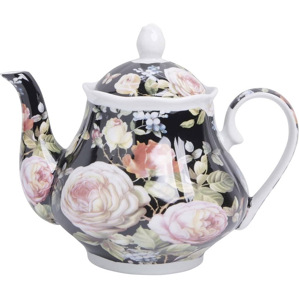 European Style Ceramic Teapot Coffee Pot Water Pot Porcelain Vintage Gift Tea Pot