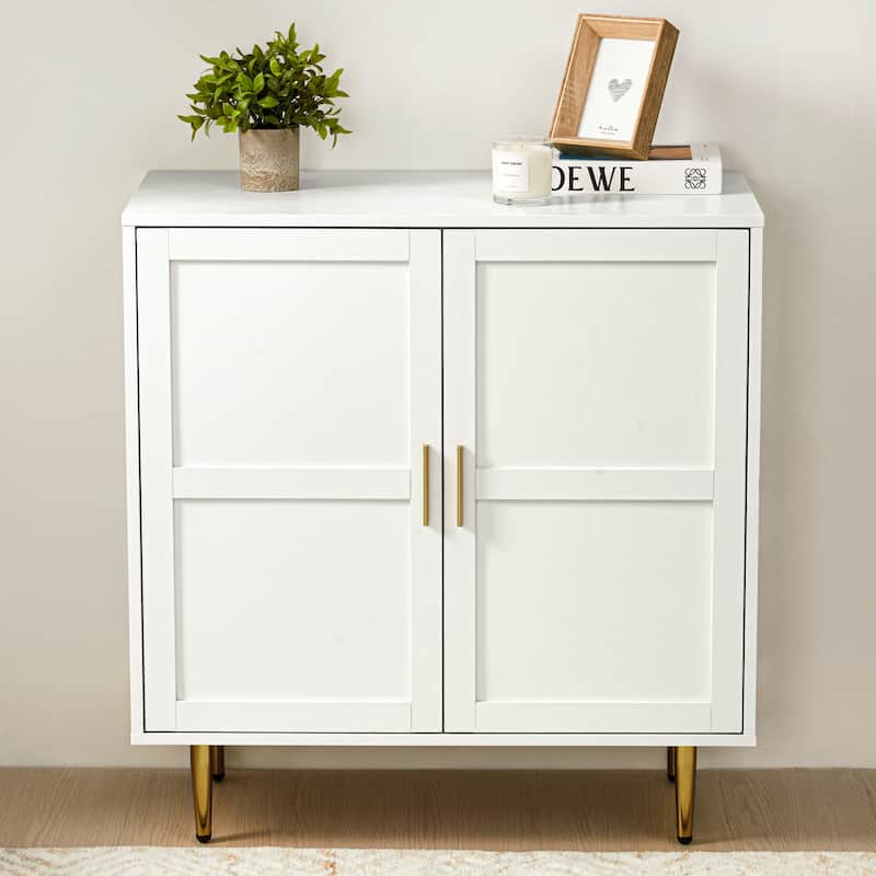 2-Door Storage Cabinet with Adjustable Shelves