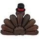 preview thumbnail 4 of 4, Inflatable Turkey Fall Harvest Outdoor Decoration - 6'