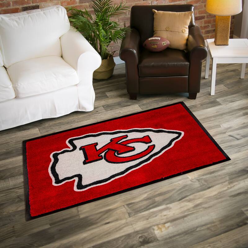 Nylon Indoor/Outdoor Entryway Door Mat, Kansas City Chiefs - 3' x 5'