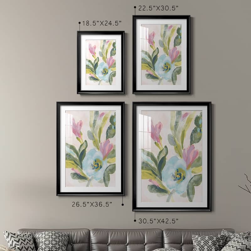 Floral Breeze Fresco II Premium Framed Print - Ready to Hang