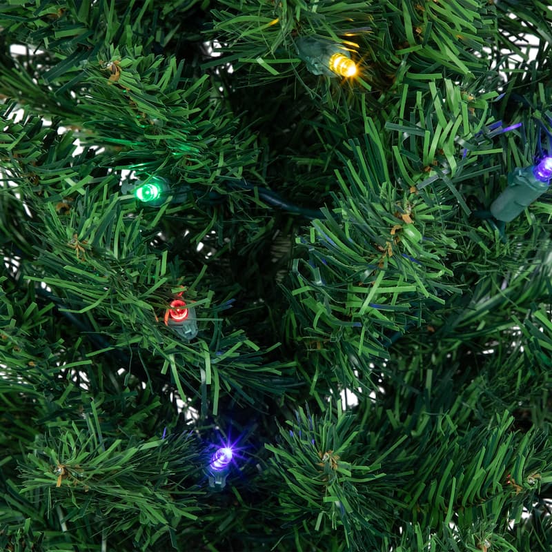 6' LED Pencil Northern Balsam Fir Artificial Tree Multi Lights - 6 Foot