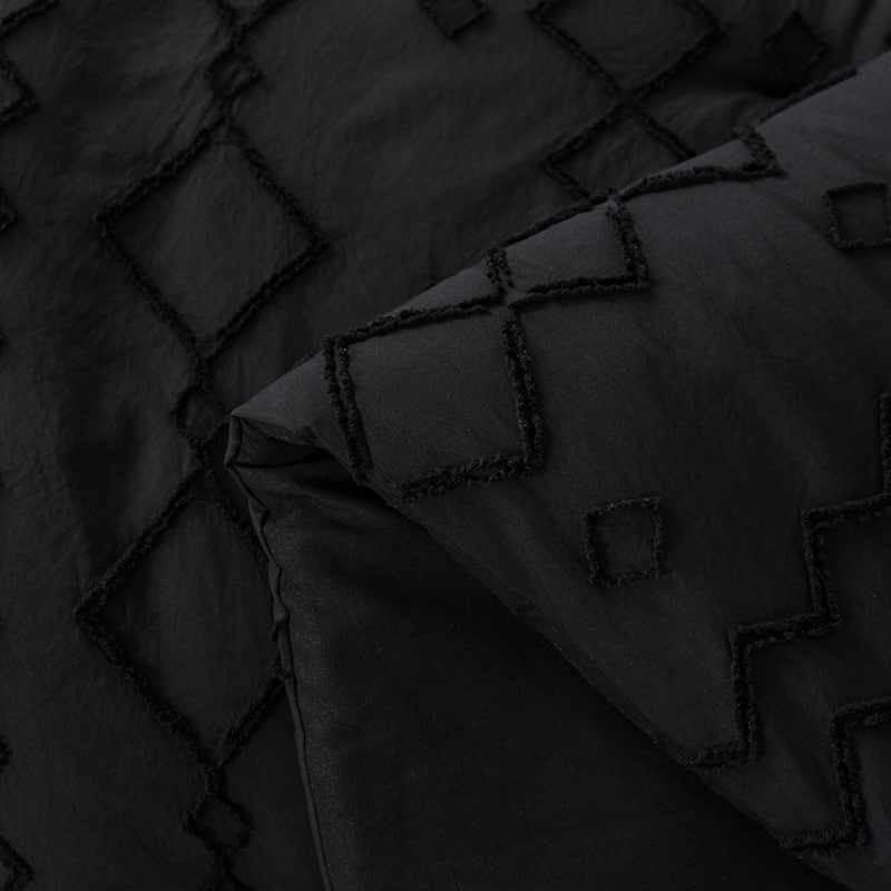 Jacquard Tufted Comforter Sets Embroidery Shabby Chic Design