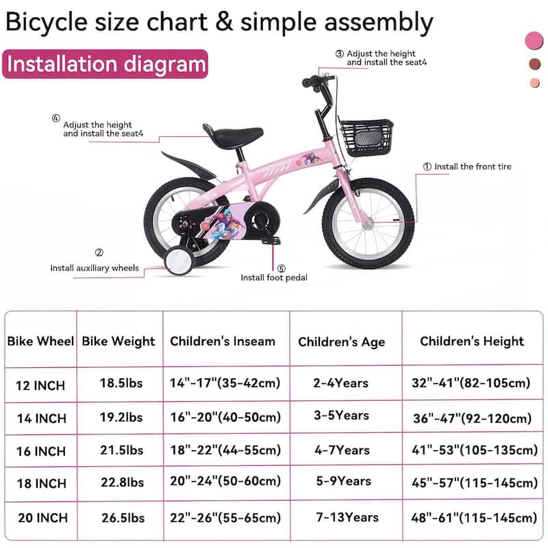 16 inch sporty kids bike with training wheels