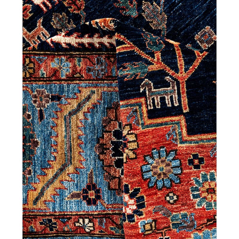 Serapi One-of-a-Kind Hand-Knotted Area Rug - Blue - 8' 3" x 9' 10"