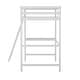 preview thumbnail 38 of 60, Traditional Wood Slat Loft Bed with Integrated Desk & Ladder