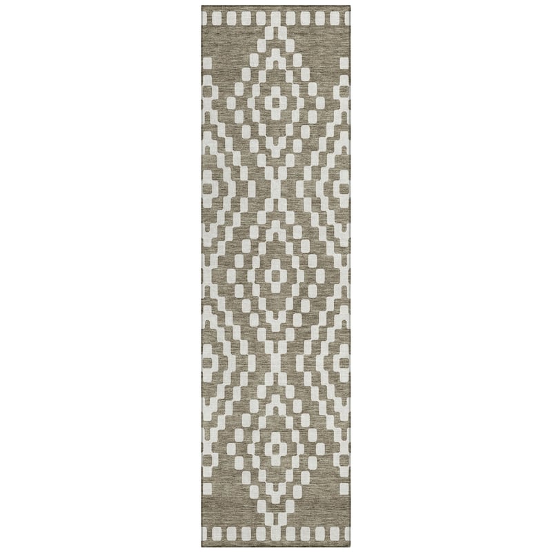 Machine Washable Indoor/ Outdoor Chantille Boho Moroccan Rug