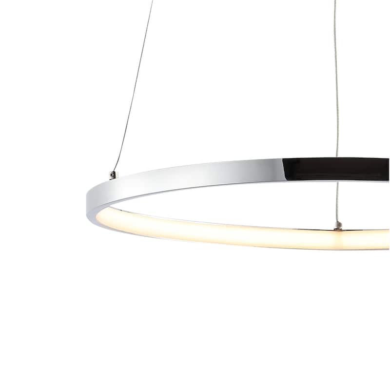 Kinsley Modern Bohemian Iron Integrated LED Pendant by JONATHAN Y