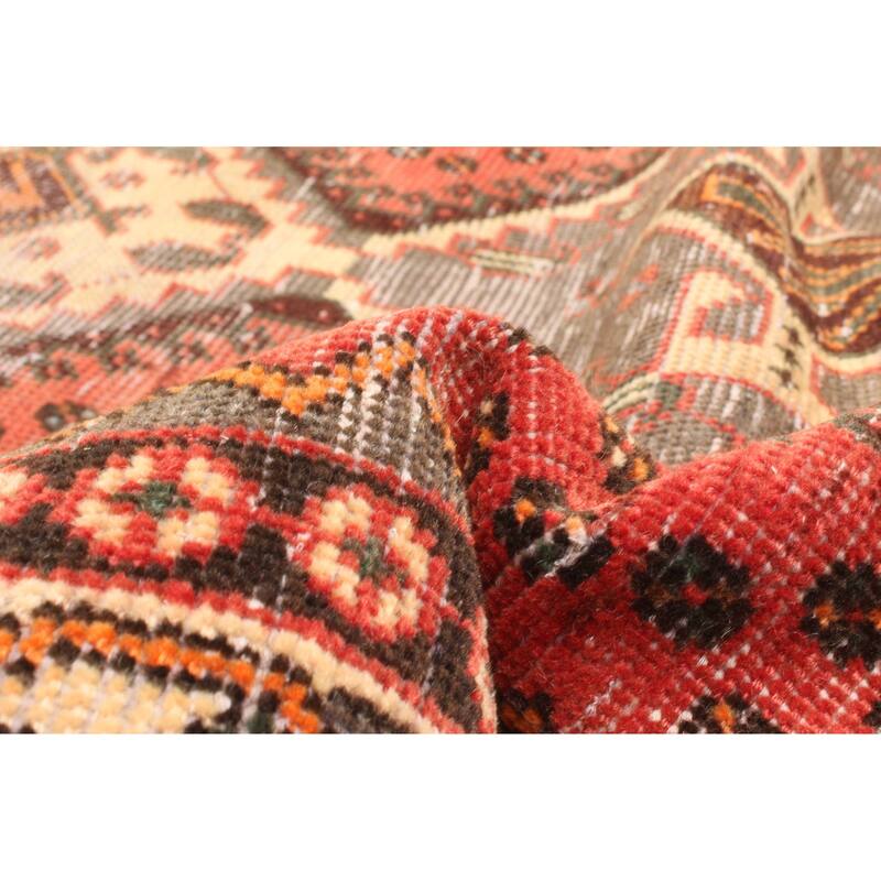 ECARPETGALLERY Hand-knotted Antalya Vintage Red Wool Rug - 4'10 x 6'4