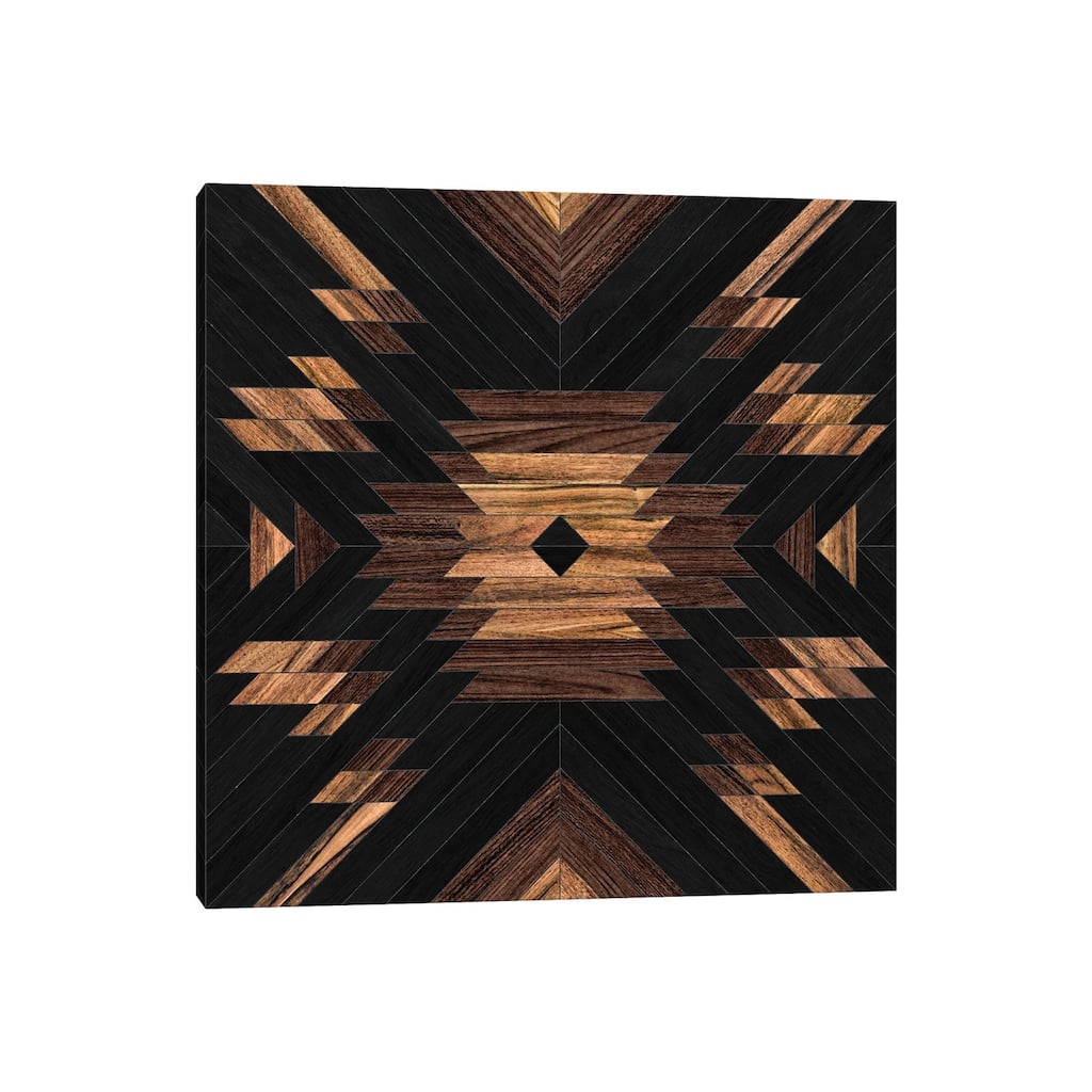 iCanvas "Urban Tribal Pattern No.7 - Aztec - Wood" by Zoltan Ratko Canvas Print