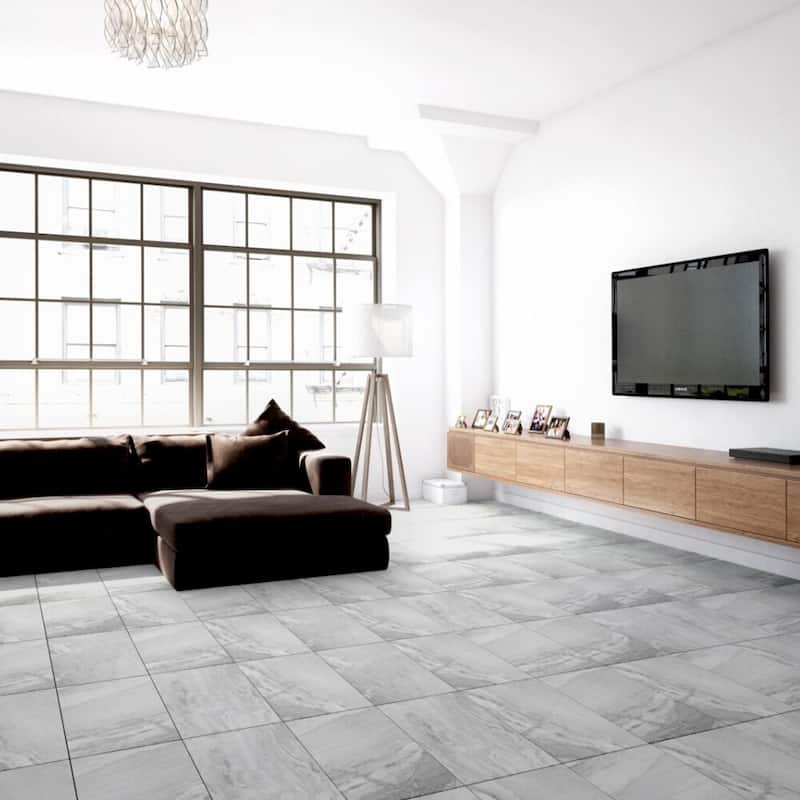 Sierra 12x24 White Matte Porcelain Tile - Floor, Wall - Large Format