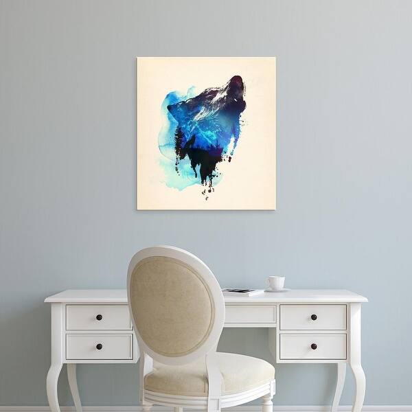 Shop Easy Art Prints Robert Farkas S Alone As A Wolf Premium