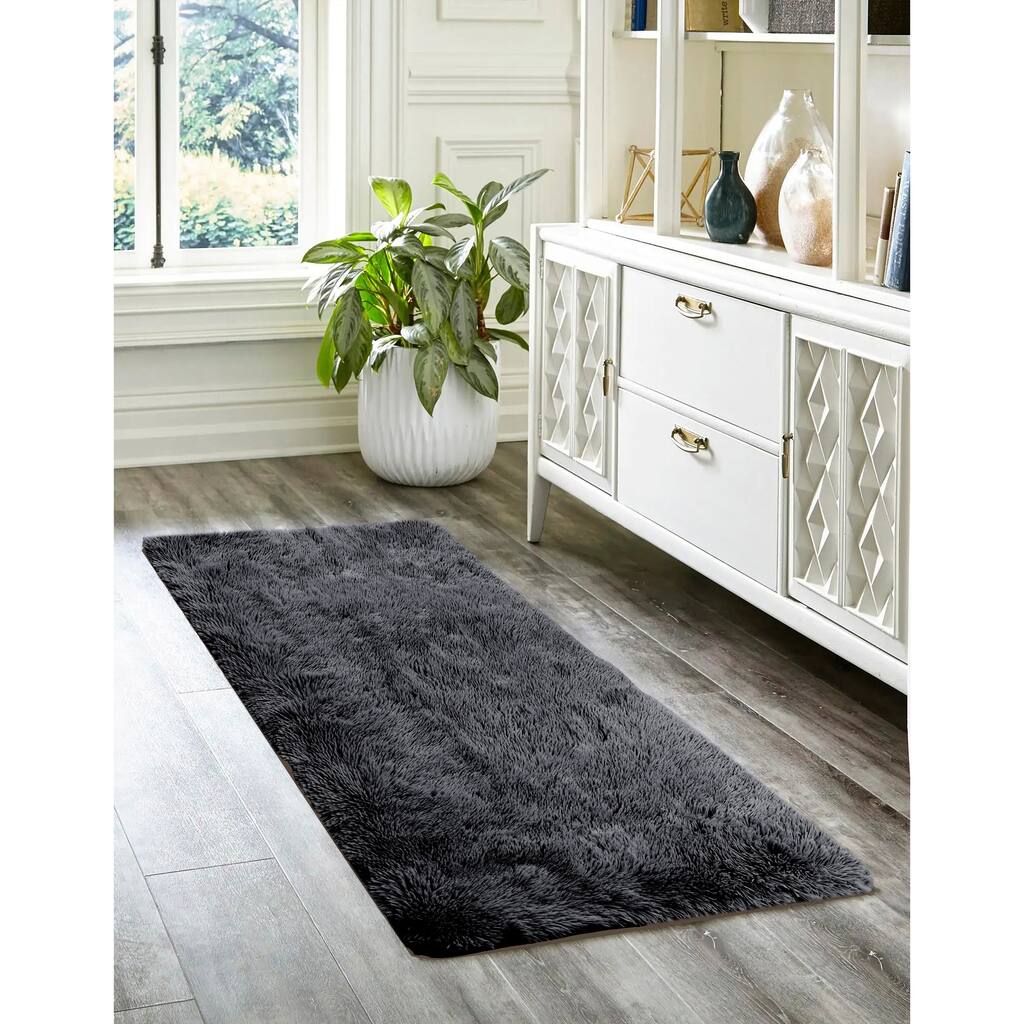 Posh Plush Faux Fur 20" x 60" Runner Bath Rug