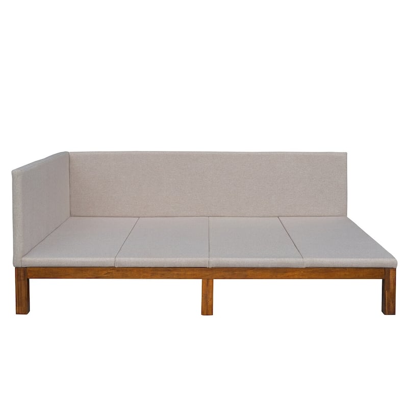 Merax Upholstered Daybed/Sofa Bed Frame Twin/Full Size Linen