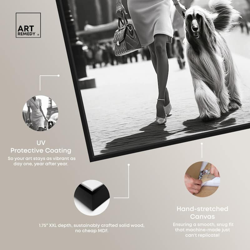 Fashionable Locks Noir Canvas by Art Remedy