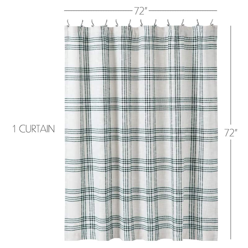 Pine Grove Plaid Shower Curtain 72x72
