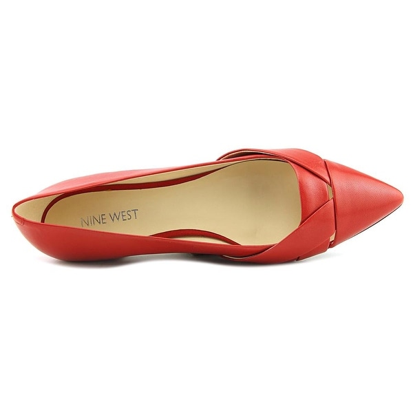 nine west red flats